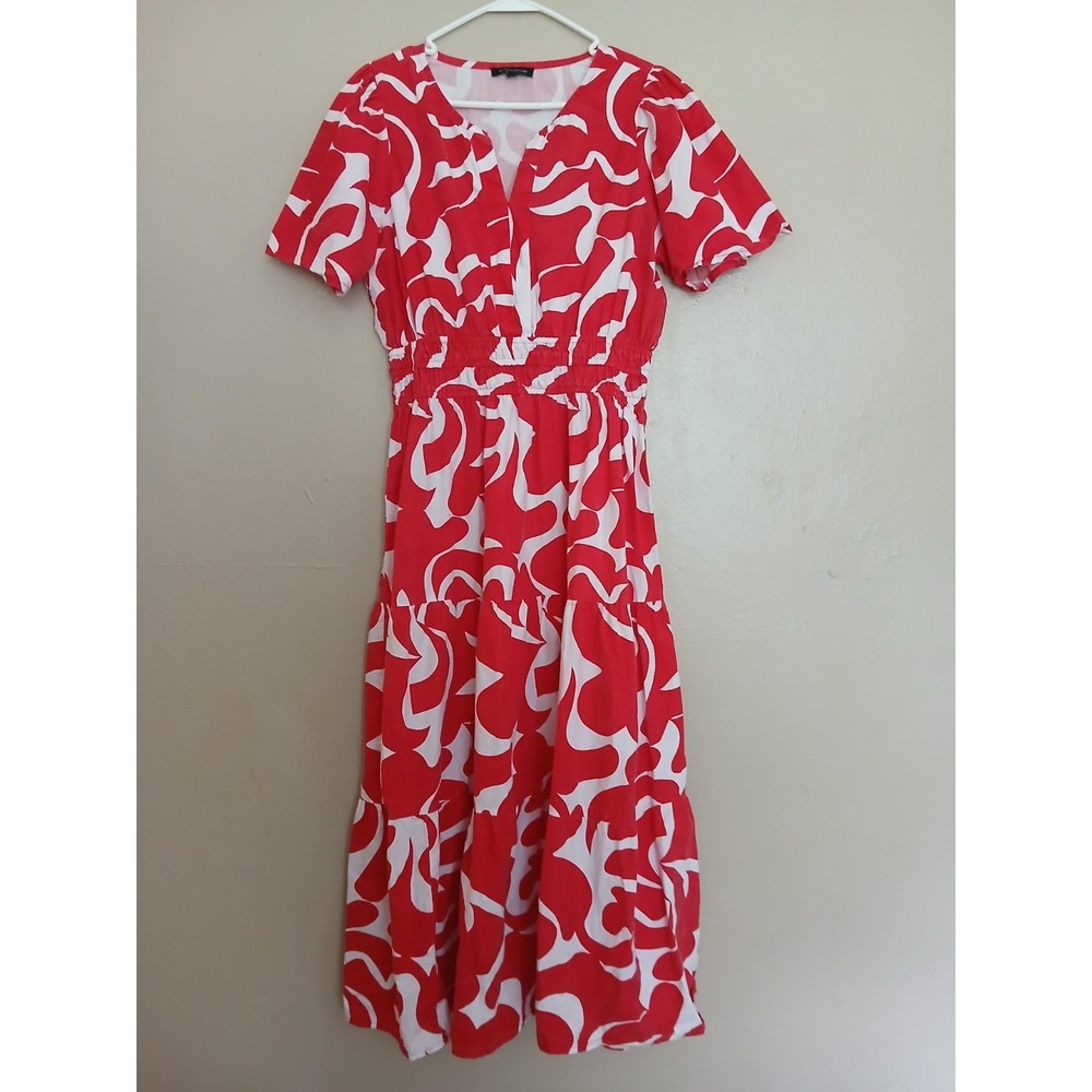 Meadow Rhodes Dress Large Maxi Peasant Cottage Core Resort Beach Boho